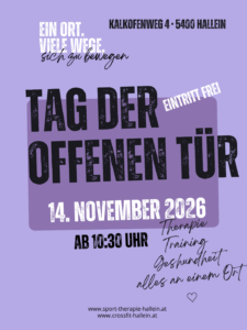 Mehr über den Artikel erfahren Tag der offenen Tür bei CrossFit Hallein & SportTherapie Hallein